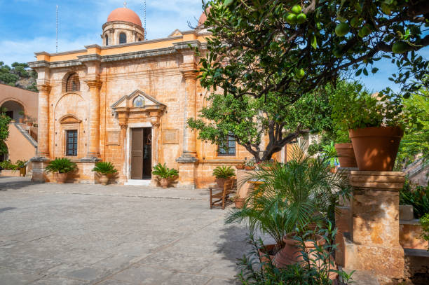 istock Holy Trinity (Agia Triada) Tzagaroli Monastery, Crete, Greece 2141238690