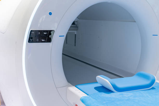 istock close up view of modern MR medic device with details. 2141272285