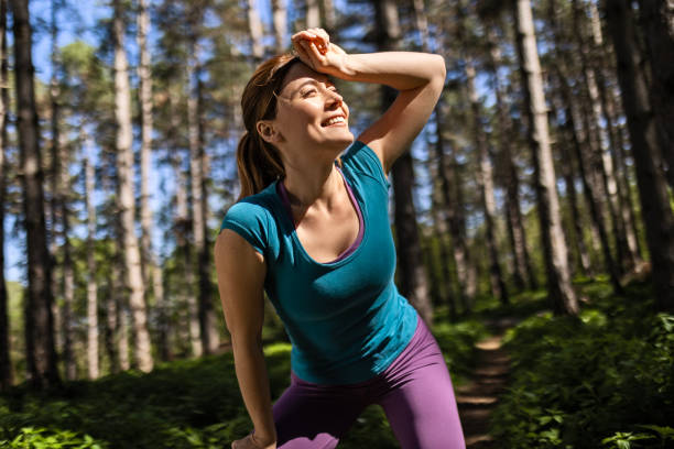 istock Young Female Athlete Relaxing 2141295149
