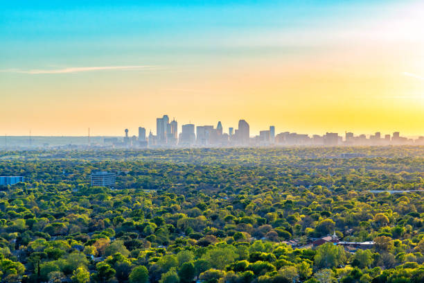istock Dallas Skyline from a Distance 2141319047