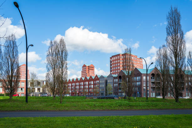 Amersfoort, Nederlands stadsgezicht in de wijk Vathorst