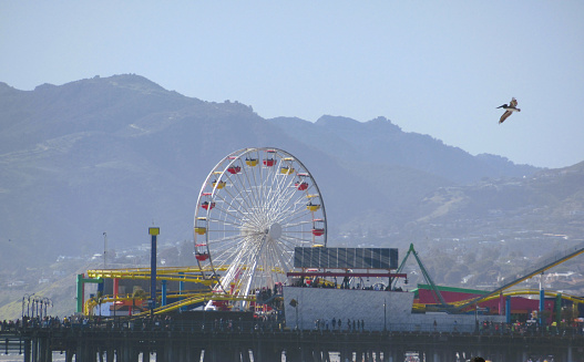 Santa Monica pier, California, USA.