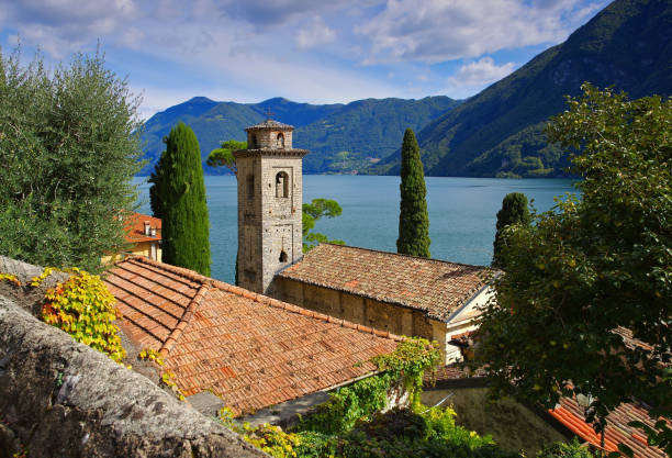 istock Oria church on Lake Lugano 2141452625