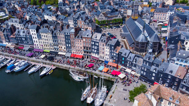 istock Small ancient town (about 1000 years history) Bay with yachs and cathedral behind first line 2141510827