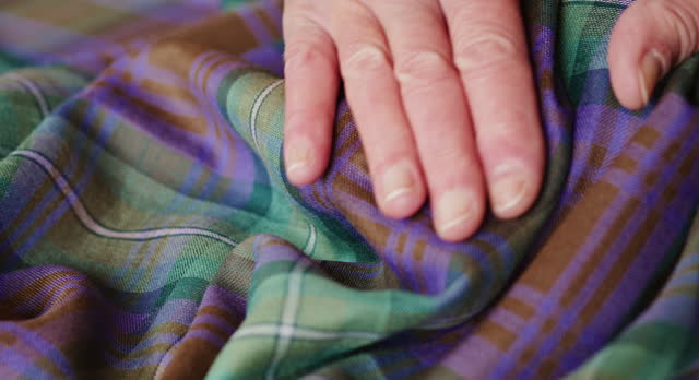 Scottish tartan fabric isle of Skye.