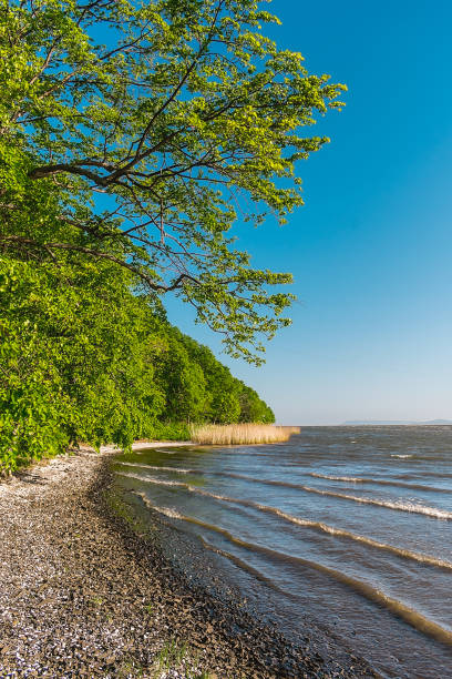 istock Seashore with a shallow bottom on a clear day. 2141647091