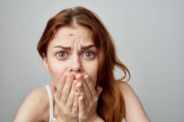 istock woman with forgiven skin problems emotions discontent 2141712601
