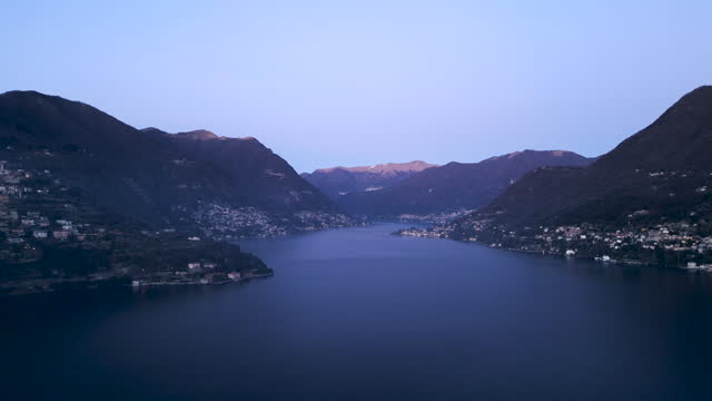 Birds eye view of the beautiful Lago di Como