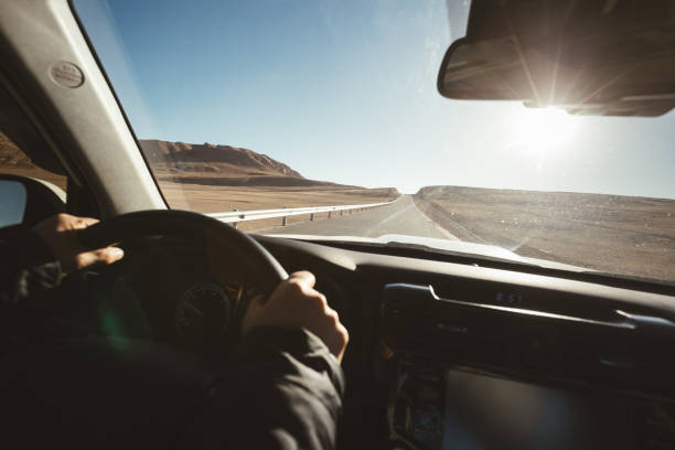istock Car road trip in tibet, China 2141771200