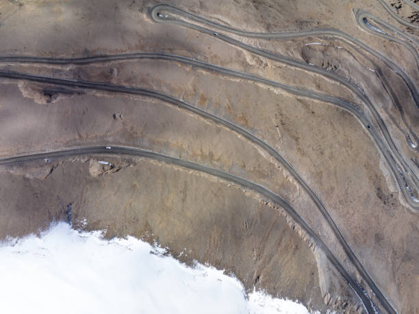 istock Curving nujiang River 72 turn road in tibet,china 2141803633
