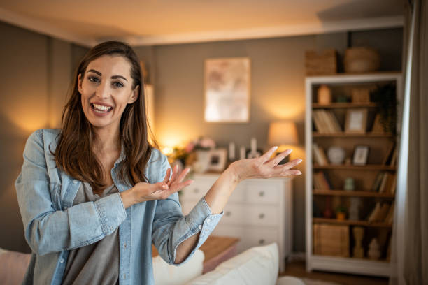 istock A young female vlogger is making a video 2141820807