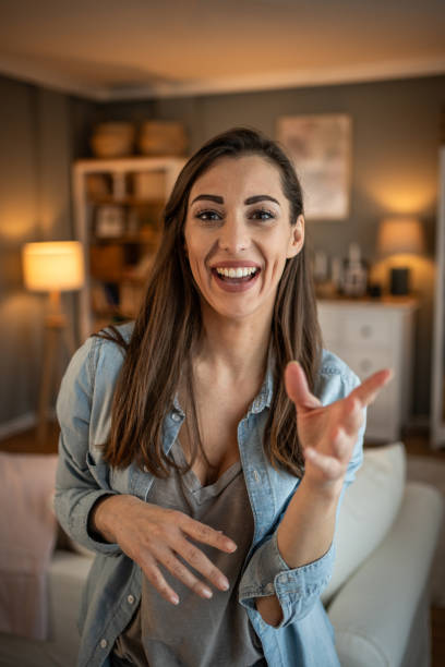 istock A young female vlogger is making a video 2141822951