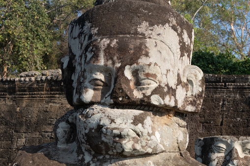 Angkor thom,the most famous  religious site in Cambodia