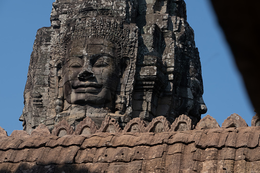 Angkor thom,the most famous  religious site in Cambodia