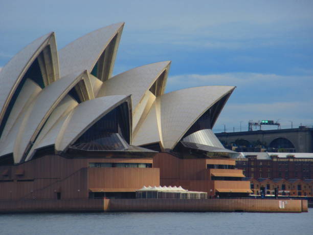 Sydney, Australia  January 24, 2024: Sydney Opera House illuminated with fireworks during Australia Day celebrations in Sydney, New South Wales, Australia.