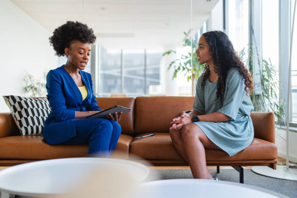 istock A Black Female CEO Hosting A Job Interview At Her Fancy Office 2142011734