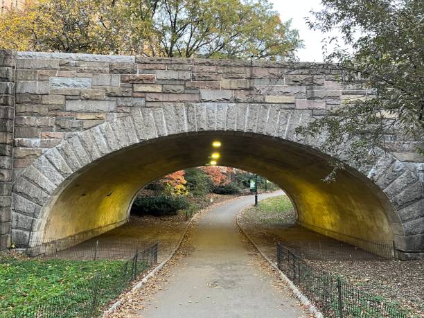 istock Central Park Bridge with Fall Foliage, Manhattan, New York City 2142028268