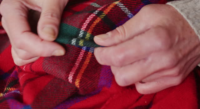 Scottish tartan fabric Stewart Royal Modern