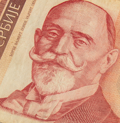 Dorde Vajfert (or Georg Weifert), Serbian industrialist, on Serbian 1000 dinars banknote