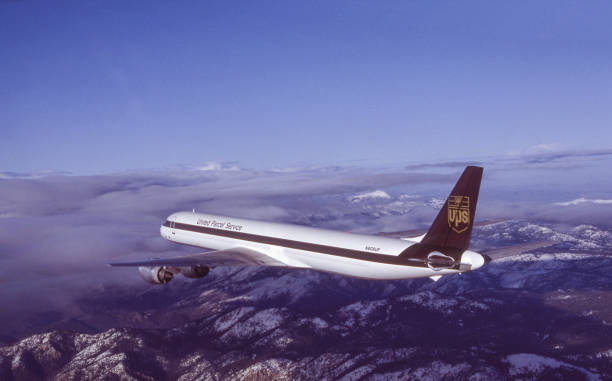 flying passenger plane