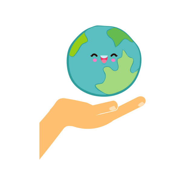 istock Earth day, save the world, world environment day, on white background vecter illustration flat style 2142600460