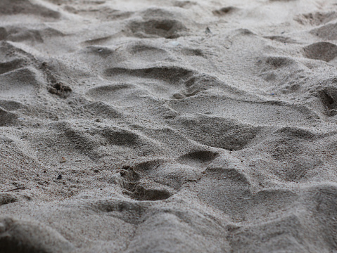 Sandy beach bumps in the soft sand