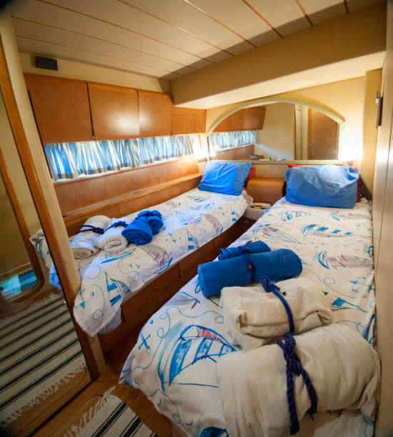 istock Bedroom on a yacht 2142752265