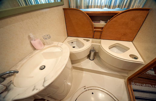Yacht interior toilet/bathroom