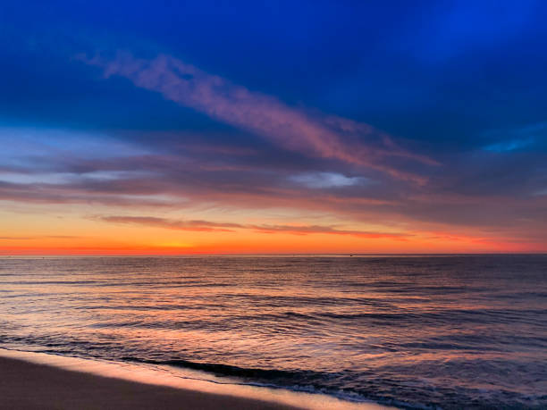 istock Sunset on the beach of Canet en Roussillon 2142875104