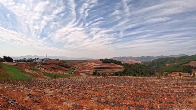 The Magnificent Red land terraced fields