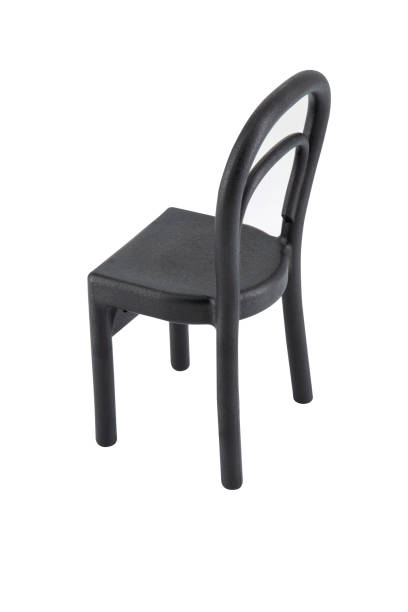 istock Black wooden chair isolated on a white background 2142978561