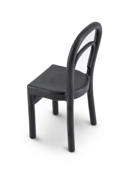istock Black wooden chair isolated on a white background 2142978904