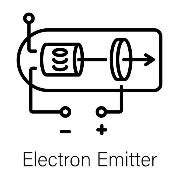 전자 방출기 - emitter stock illustrations