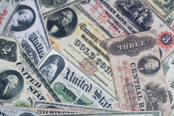 istock Old west period US dollar banknotes 2143061777