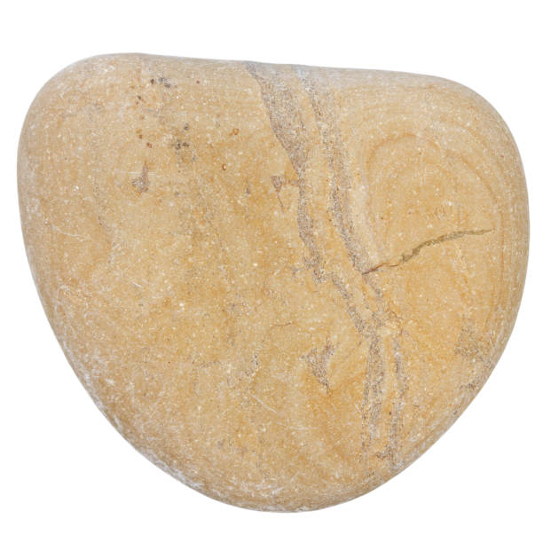 istock Top view of single brown pebble 2143068023
