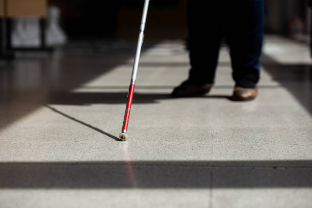 Shot of a senior man leaning in his walking stick
