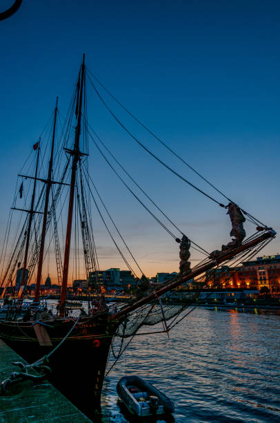 istock Dublin, Ireland. Spectacular sunset over the River Liffey LR24 2143147572