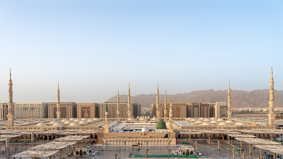 Al-Masjid an-Nabawi is located at the heart of Medina, and is a major site of pilgrimage that falls under the purview of the Custodian of the Two Holy Mosques.