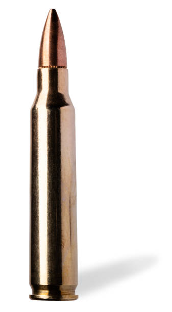 istock Shadow behind a cartridge for an AR-15 2143204575