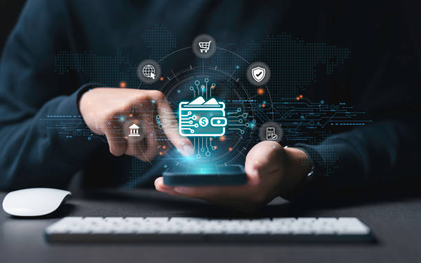 istock Businessman Hand Using smartphone for Online Payment by Digital Wallet. Transaction on Mobile banking, E-wallet on blockchain technology. transfer, credit card, financial, and global business online 2143222204