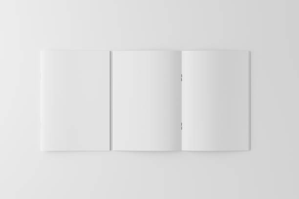istock Blank magazine or brochure mockup 2143241515