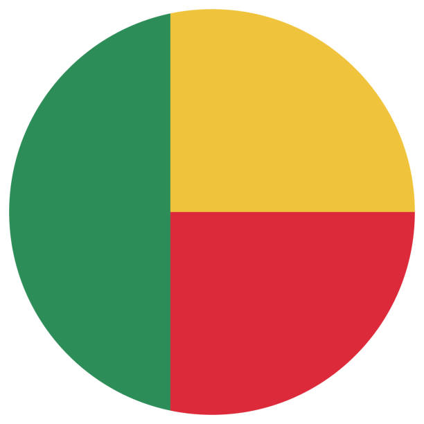 benin flag. button flag icon. standard color. round button icon. the circle icon. computer illustration. digital illustration. vector illustration. - push button button textile backgrounds点のイラスト素材／クリップアート素材／マンガ素材／アイコン素材