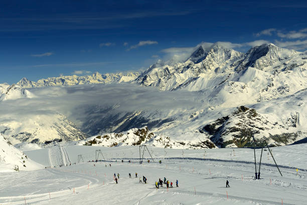 istock Plateau Rosa, ski resort under Matterhorn - Monte Cervino, Italy 2143407089