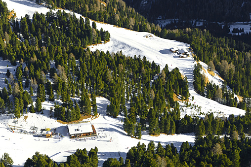 Val Gardena, Bolzano Province, Alpe di Siusi, Dolomiti mountain - South Tyrol, Italy, Europe, UNESCO World Heritage Site