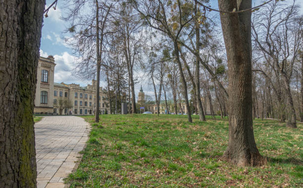 istock Spring day in the Polytechnic Park of Kyiv 2143436111