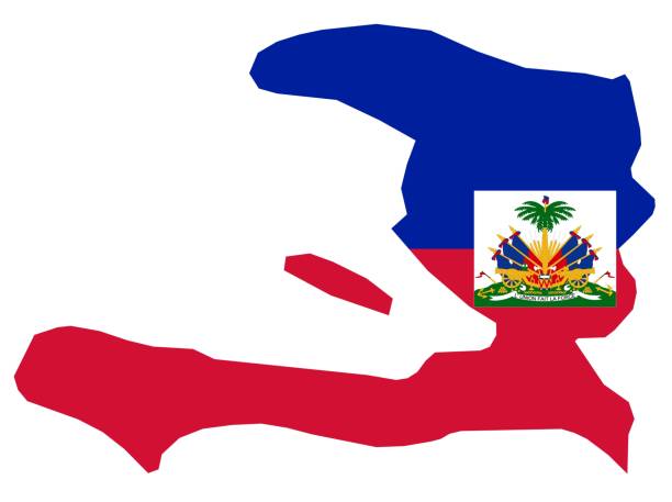 istock Outline of the map of Haiti with regions 2143436162