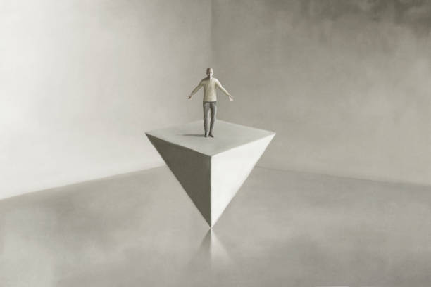 istock Illustration of perfect balance, surreal abstract concept 2143462803
