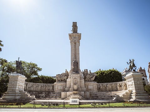 Monument to the Constitution of 1812 in Cadiz, first Spanish constitution, also known as Monument to the Cortes of Cadiz. Andalusia, Spain