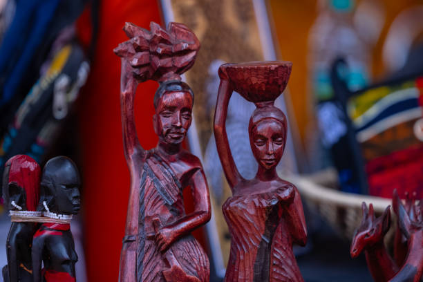 istock Handmade idol of african people 2143596777