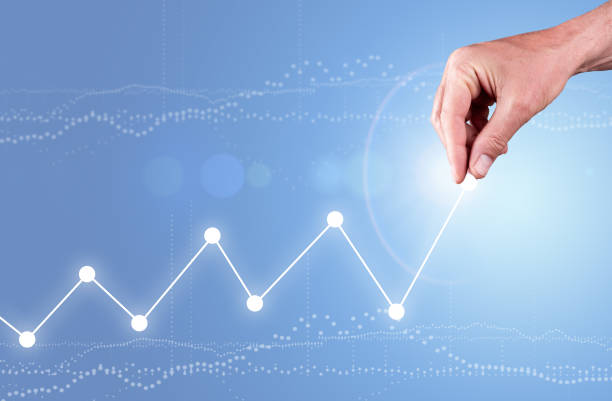 istock Finance graph growth. Growing up profit, economy concept 2143627666
